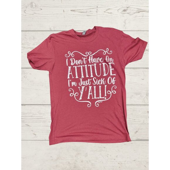 "Don't‎ Have an Attitude" Short Sleeve Shirt Women's Large - Picture 1 of 1